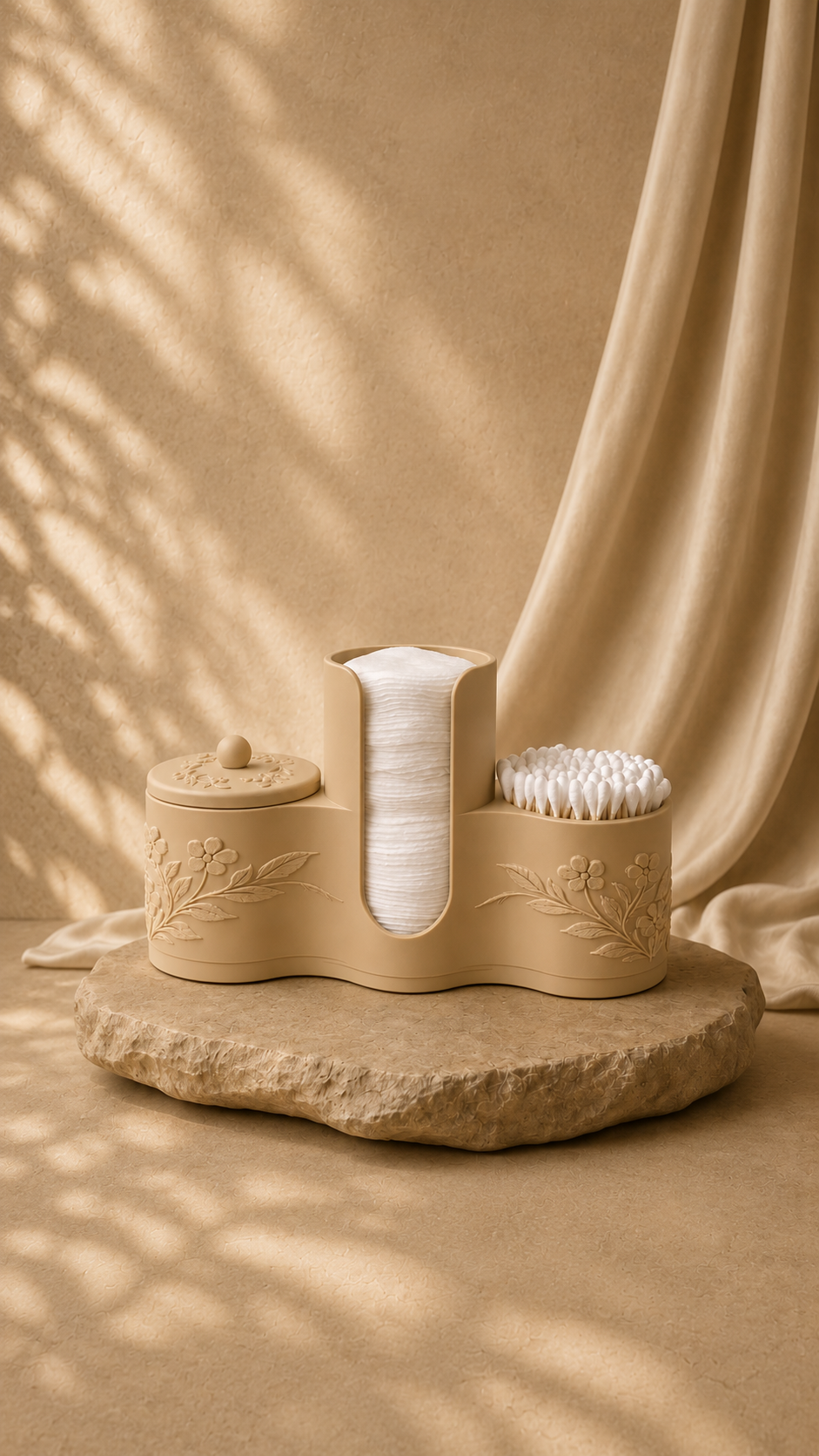 Cotton pad and Q-tip holder