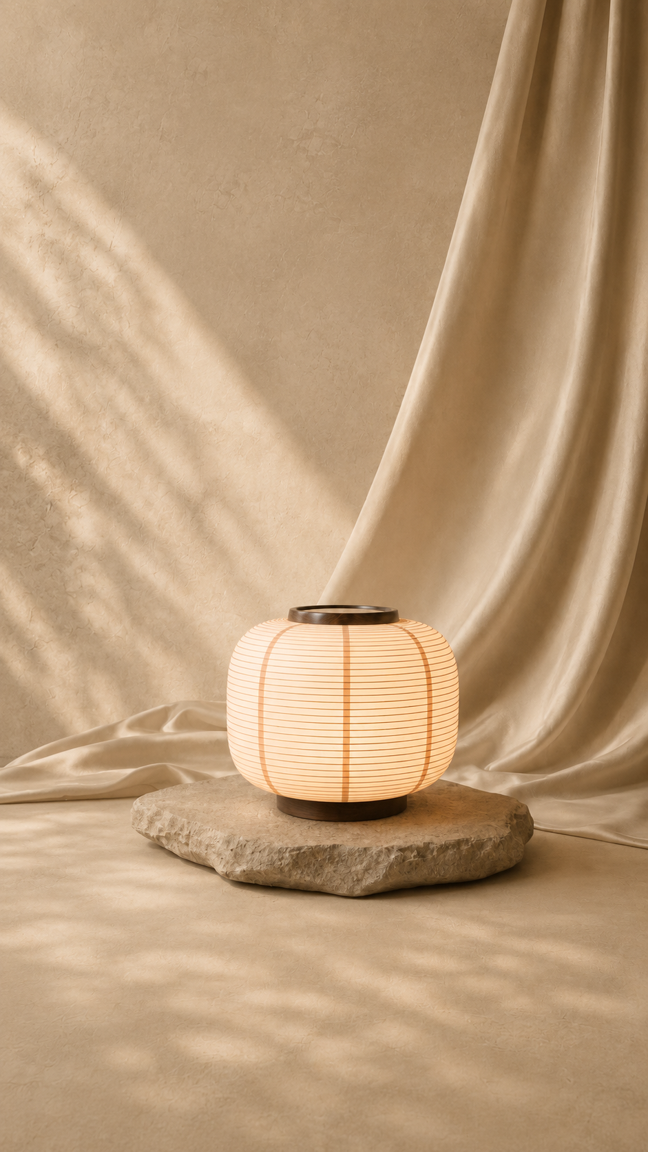 Wabi sabi round lamp