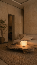 Wabi sabi round lamp